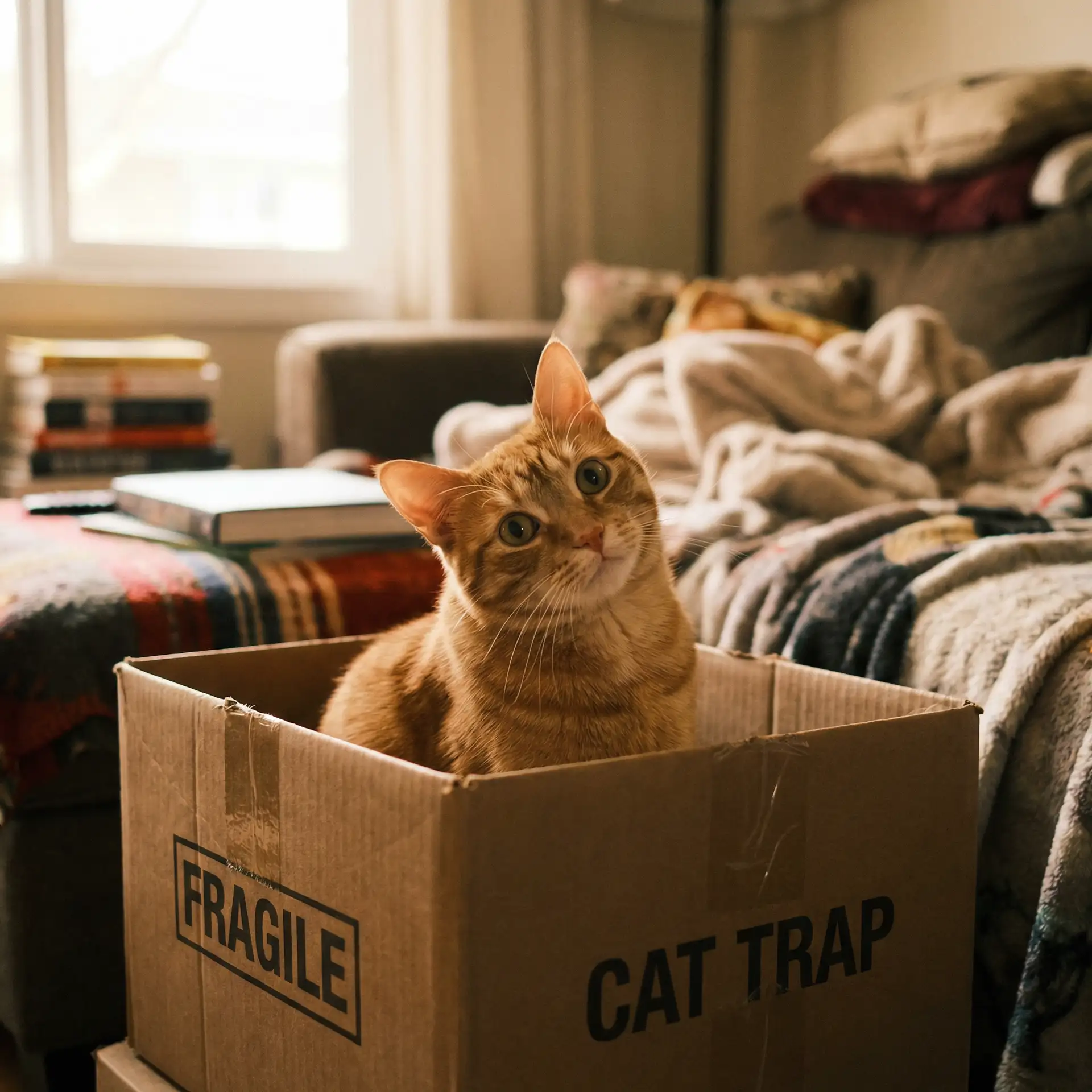 橘猫躲在纸箱里 - 危机龙潭之战在线观看